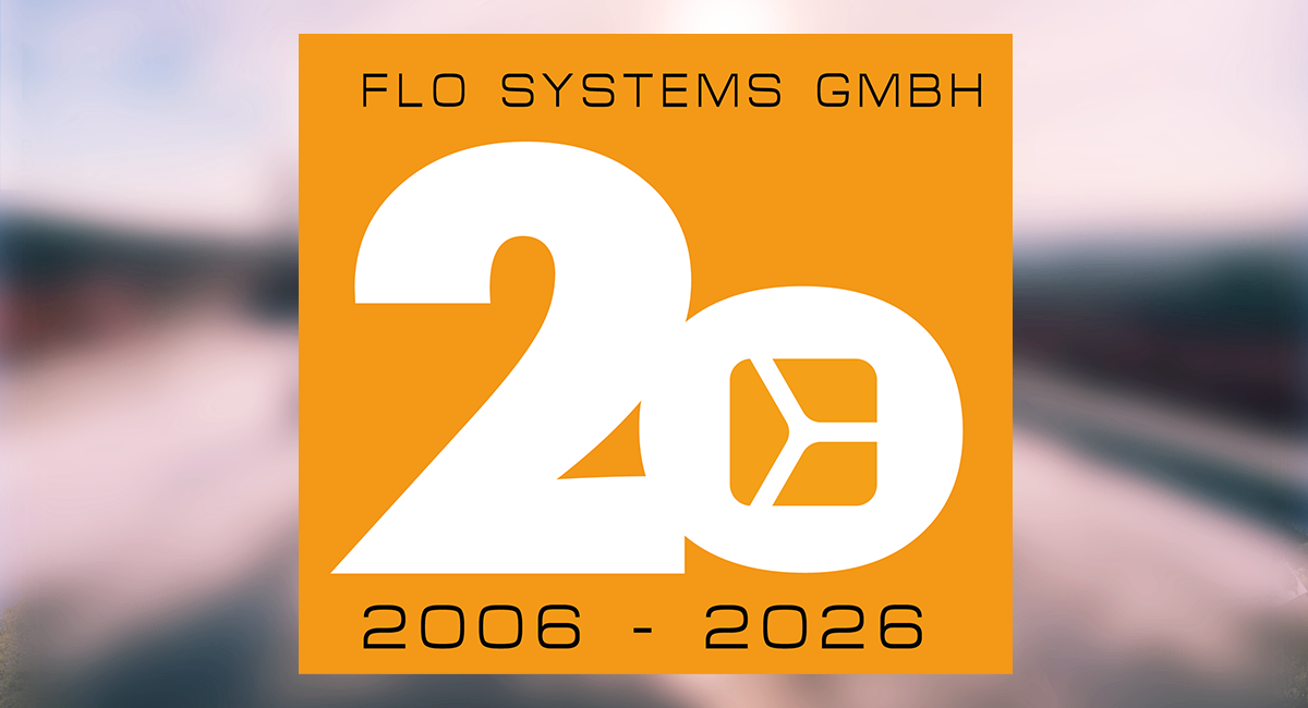Výroční logo FLO Systems GmbH 2006–2026